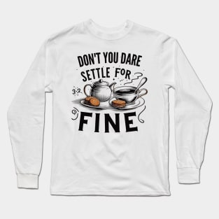 Tea and biscuit for biscuit lovers Long Sleeve T-Shirt